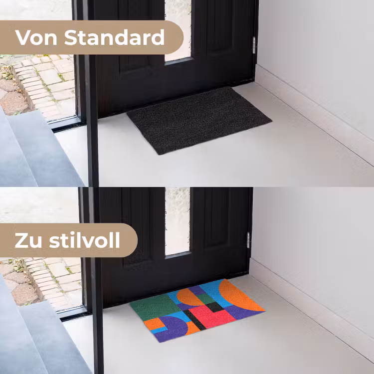 Fußmatte - Geometrisch – Abstrakt – Formen – Farbenfroh – Modern — 3