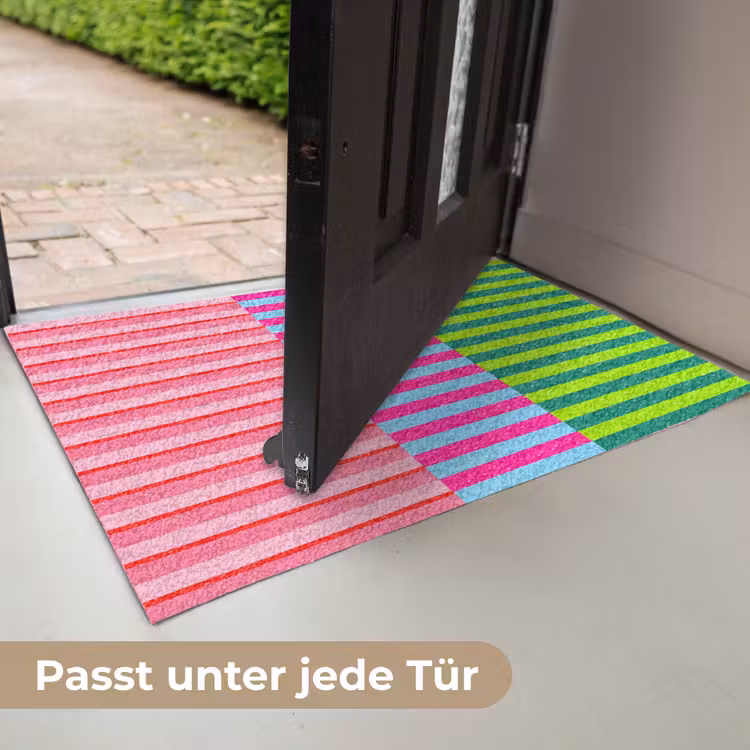 Fußmatte - Muster – Streifen – Modern – Abstrakt – Bunt — 7