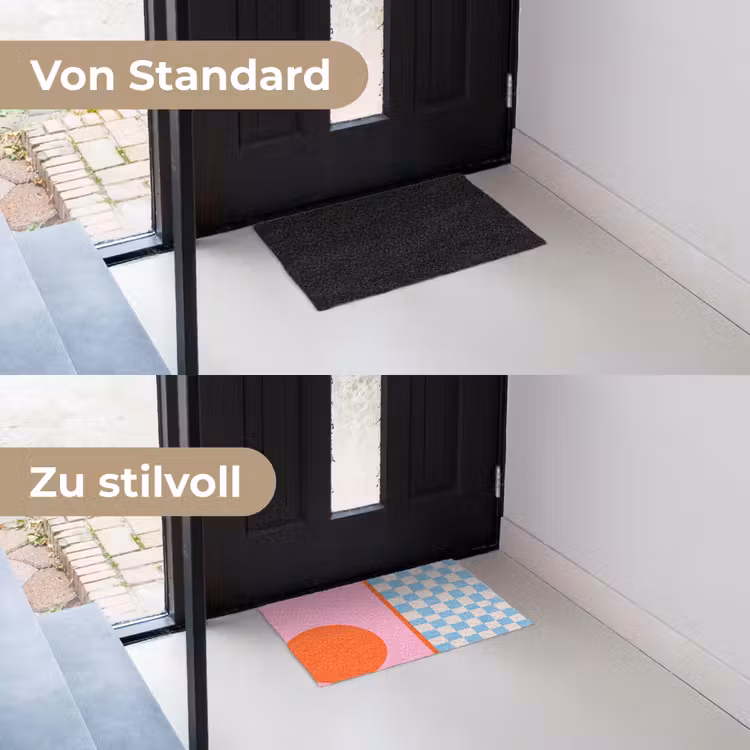 Fußmatte - Zusammenfassung – Formen – Geometrisch – Modern – Farbenfroh — 3