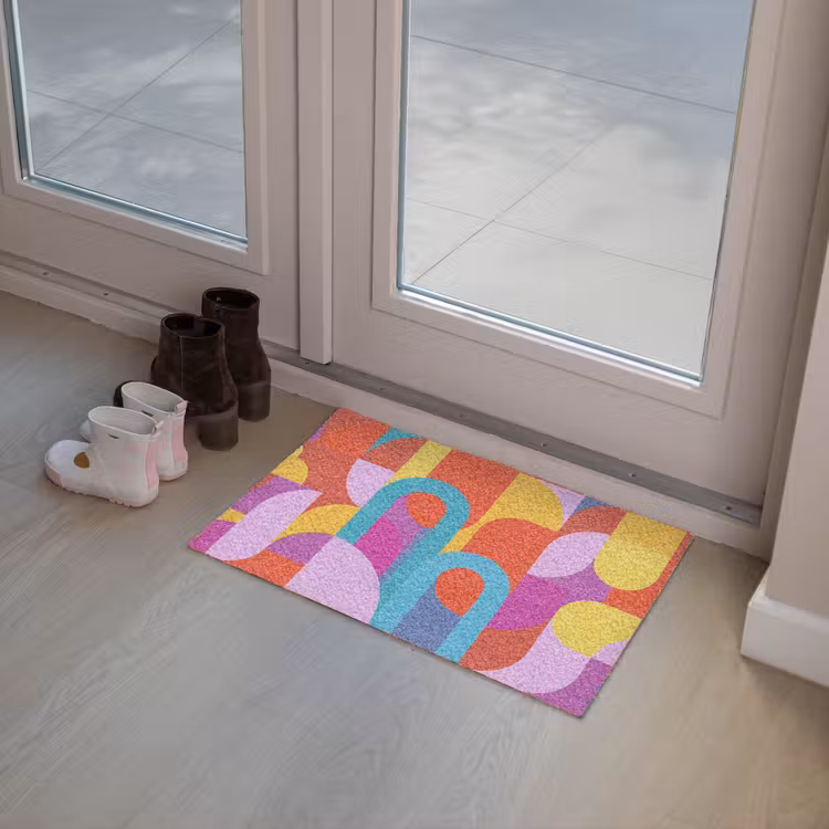 Fußmatte - Zusammenfassung – Geometrie – Farbenfroh – Modern – Kunst — 8