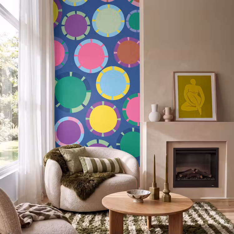 Tapete - Muster – Kreise – Abstrakt – Bunt — 1