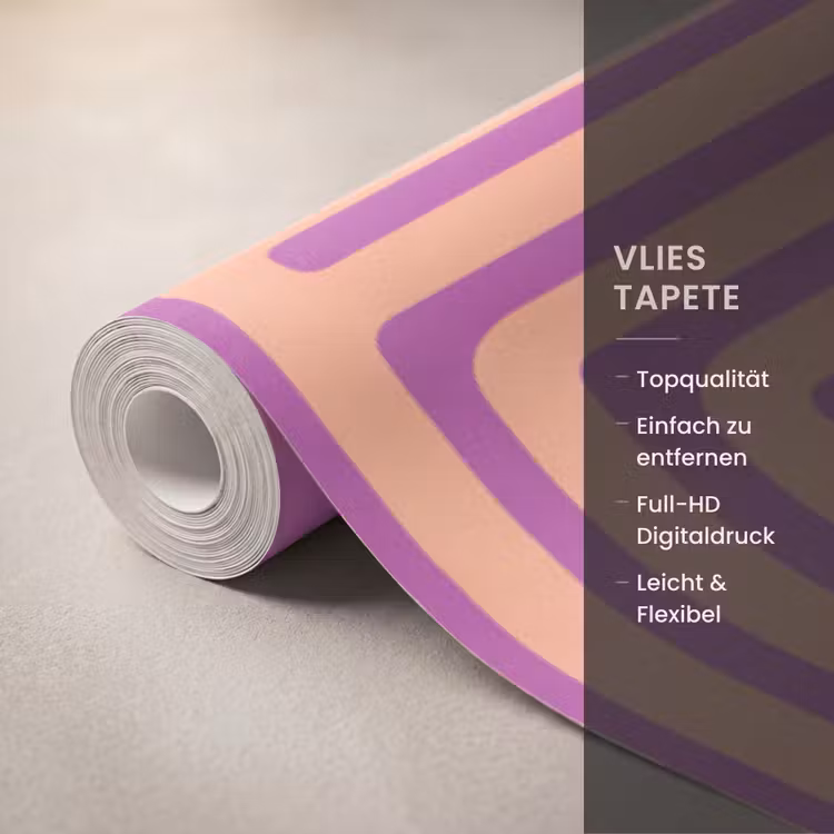 Tapete - Muster – Linien – Abstrakt – Modern – Lila — 3
