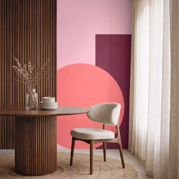 Tapete - Zusammenfassung – Formen – Rosa – Modern – Design — 4