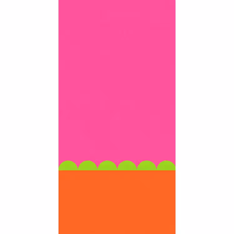Tapete - Zusammenfassung – Geometrisch – Farbblöcke – Rosa – Orange — 2