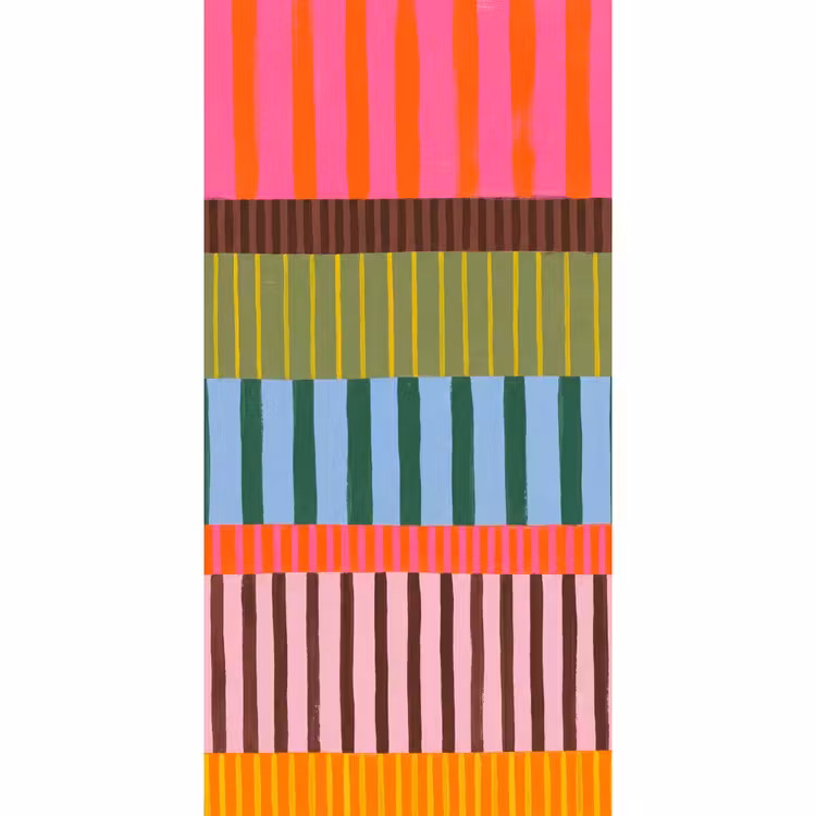 Tapete - Zusammenfassung – Streifen – Modern – Farbenfroh – Kunst — 2