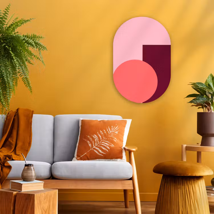 Forexbild Oval - Zusammenfassung – Formen – Rosa – Modern – Design — 2