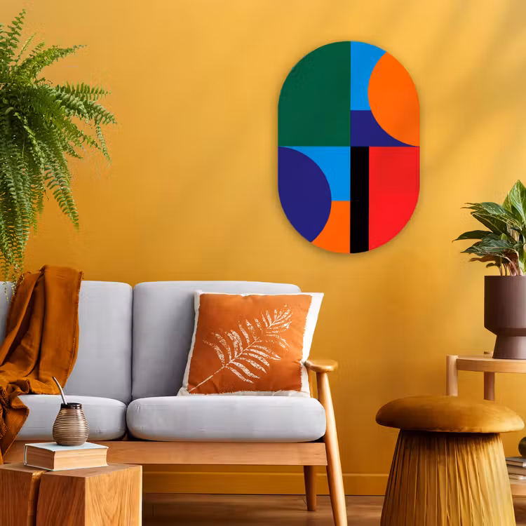 Forexbild Oval - Geometrisch – Abstrakt – Formen – Farbenfroh – Modern — 2