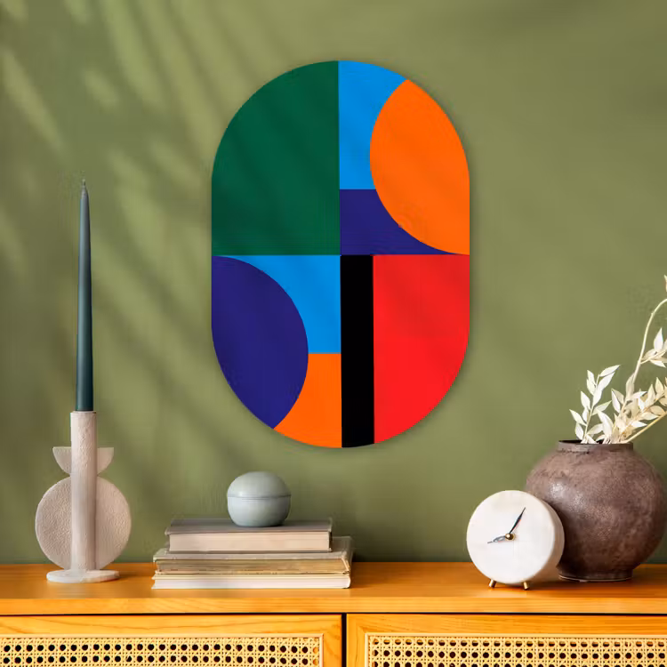Forexbild Oval - Geometrisch – Abstrakt – Formen – Farbenfroh – Modern — 3