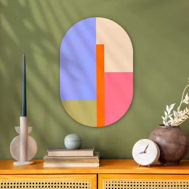 Forexbild Oval - Zusammenfassung – Geometrie – Kunst – Modern – Farbenfroh — 3