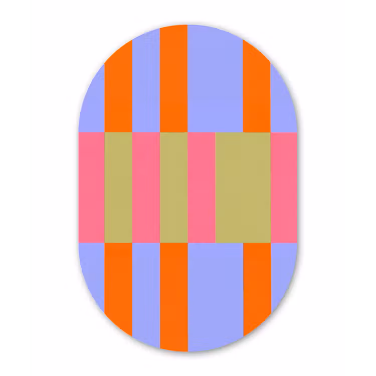 Forexbild Oval - Zusammenfassung – Muster – Geometrisch – Farbenfroh – Modern — 1