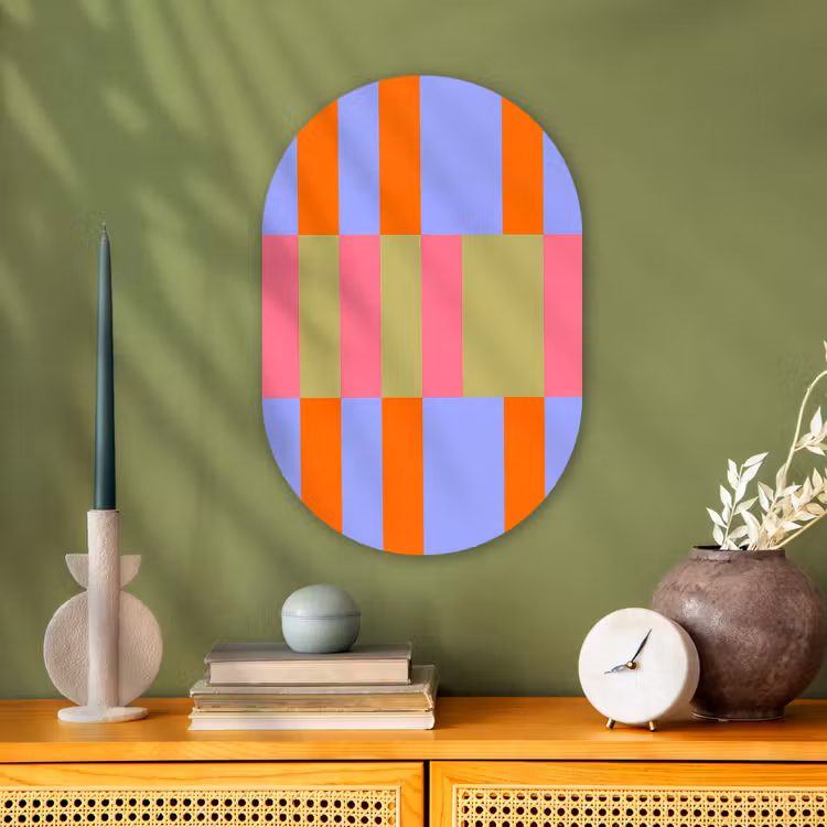 Forexbild Oval - Zusammenfassung – Muster – Geometrisch – Farbenfroh – Modern — 3