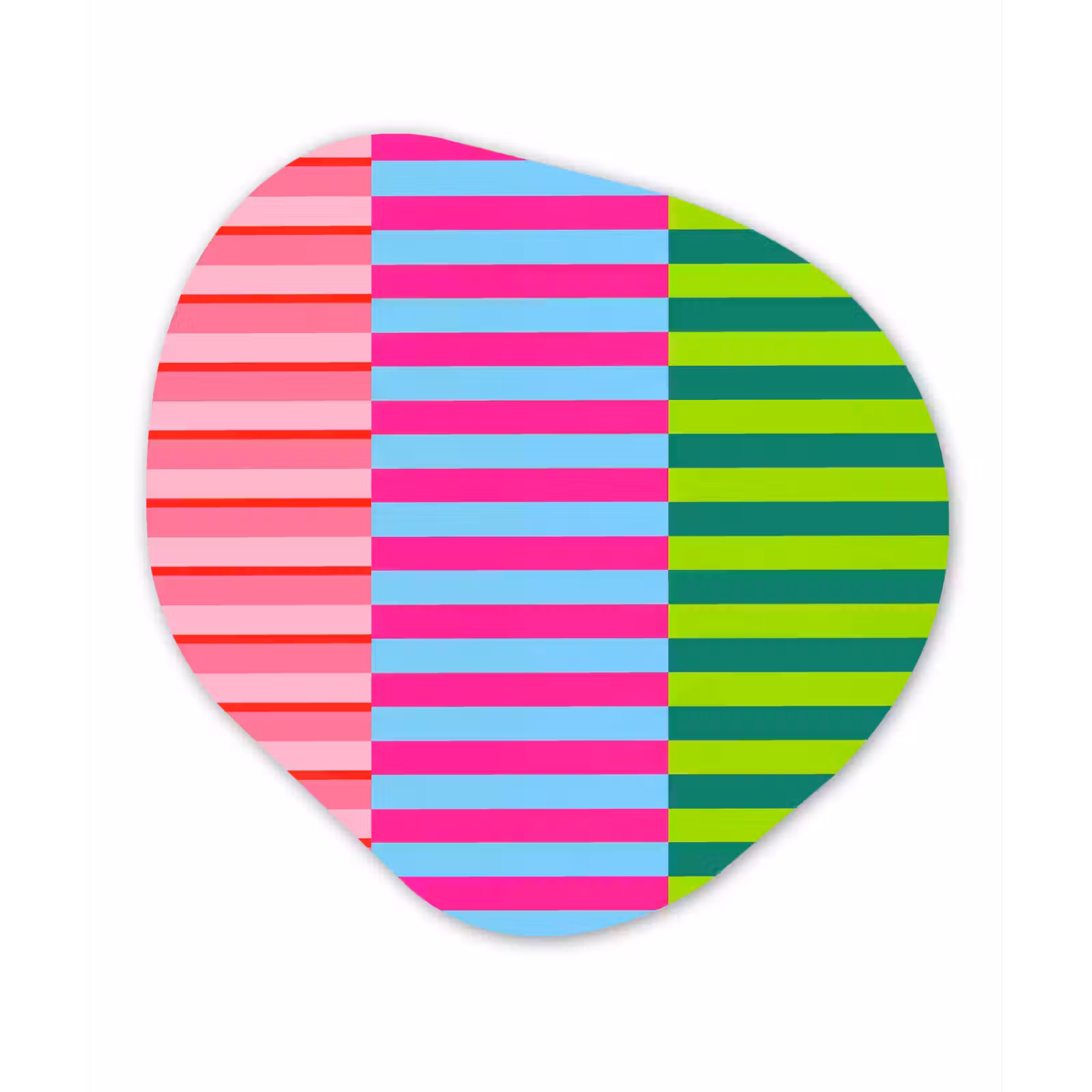 Glasbild Organische Form - Muster – Streifen – Modern – Abstrakt – Bunt — 1