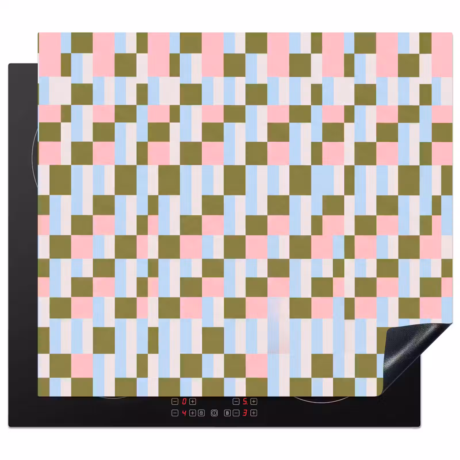 Herdabdeckplatte - Muster – Geometrisch – Abstrakt – Farbenfroh – Modern — 1