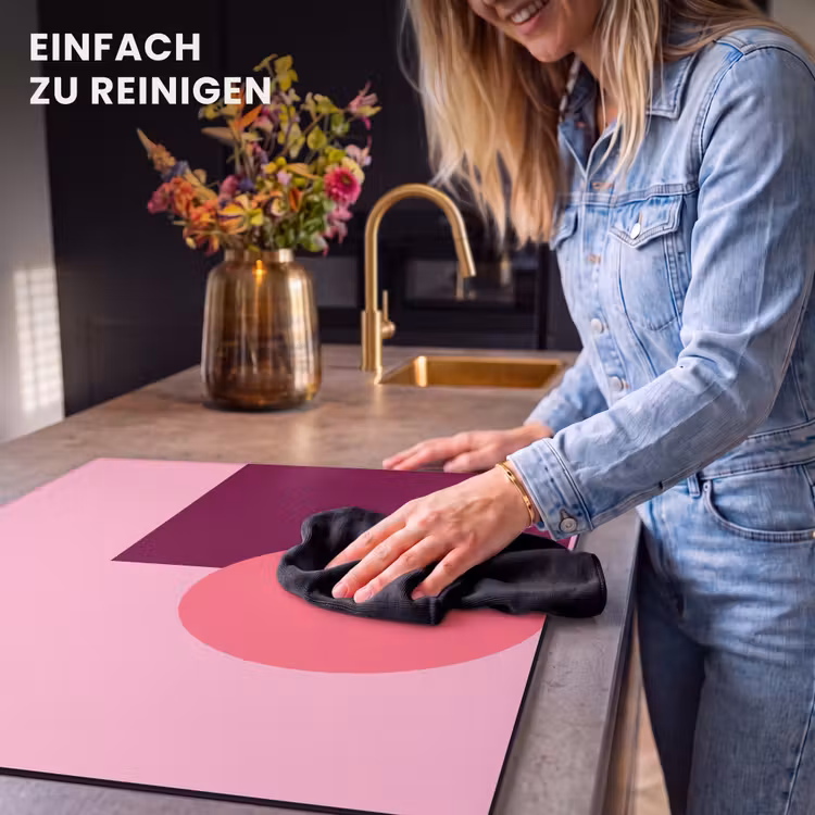 Herdabdeckplatte - Zusammenfassung – Formen – Rosa – Modern – Design — 6
