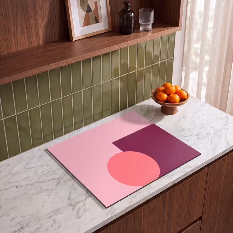 Herdabdeckplatte - Zusammenfassung – Formen – Rosa – Modern – Design — 8