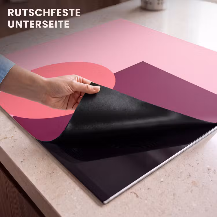 Herdabdeckplatte - Zusammenfassung – Formen – Rosa – Modern – Design — 9