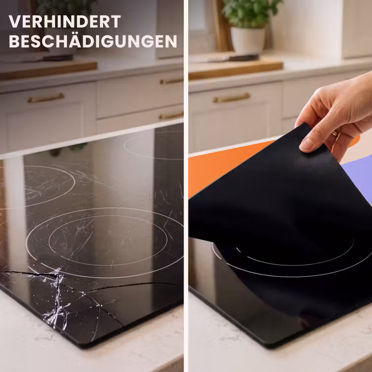 Herdabdeckplatte - Zusammenfassung – Organische Formen – Design – Modern – Farbenfroh — 3