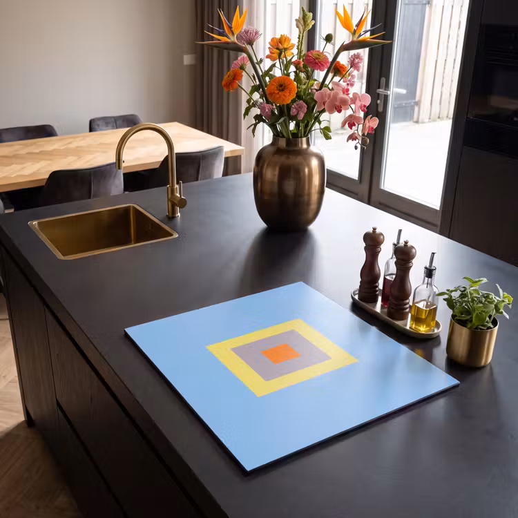 Herdabdeckplatte - Abstrakt – Geometrisch – Farbenfroh – Modern – Formen — 5