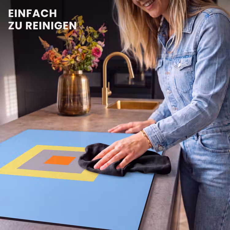 Herdabdeckplatte - Abstrakt – Geometrisch – Farbenfroh – Modern – Formen — 6