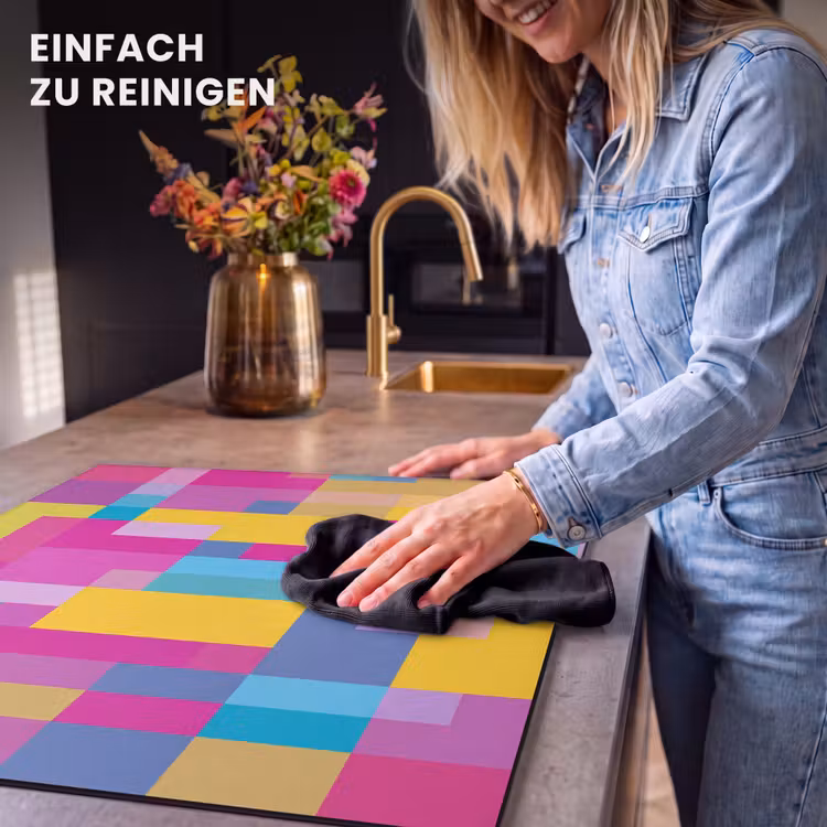 Herdabdeckplatte - Abstrakt – Geometrisch – Kunst – Farbenfroh – Modern — 6