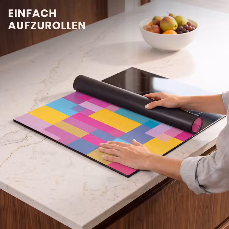 Herdabdeckplatte - Abstrakt – Geometrisch – Kunst – Farbenfroh – Modern — 7