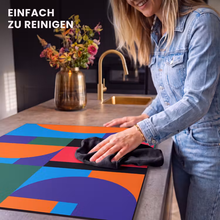 Herdabdeckplatte - Geometrisch – Abstrakt – Formen – Farbenfroh – Modern — 6
