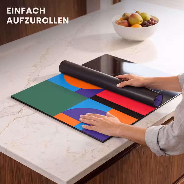 Herdabdeckplatte - Geometrisch – Abstrakt – Formen – Farbenfroh – Modern — 7