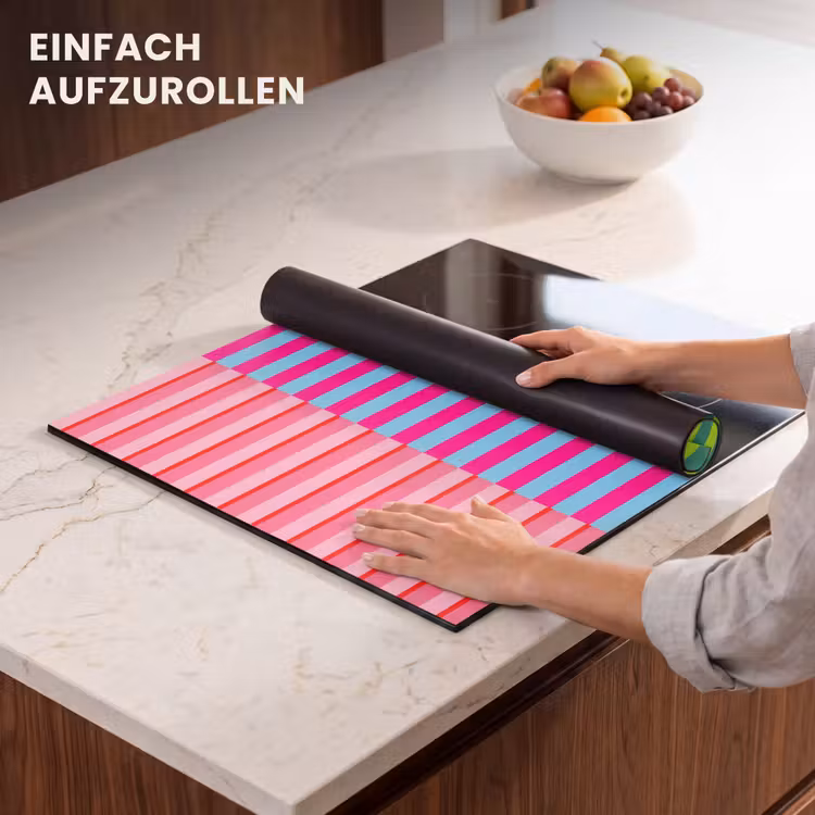 Herdabdeckplatte - Muster – Streifen – Modern – Abstrakt – Bunt — 7