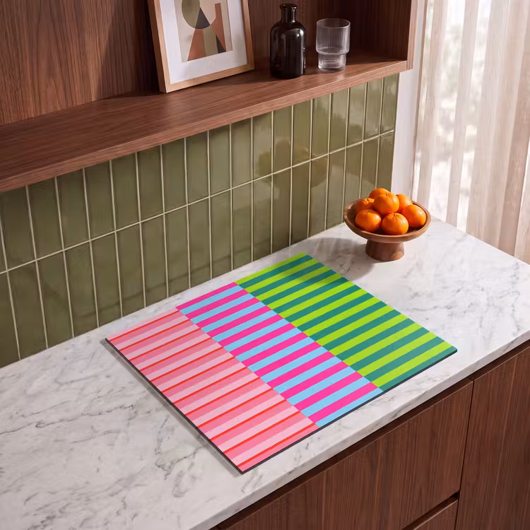 Herdabdeckplatte - Muster – Streifen – Modern – Abstrakt – Bunt — 8
