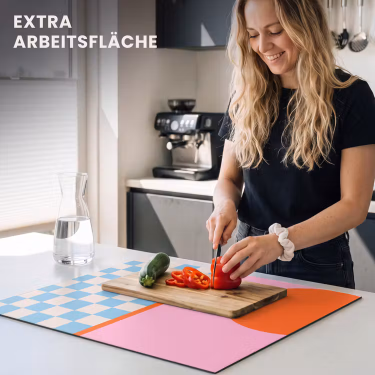 Herdabdeckplatte - Zusammenfassung – Formen – Geometrisch – Modern – Farbenfroh — 4