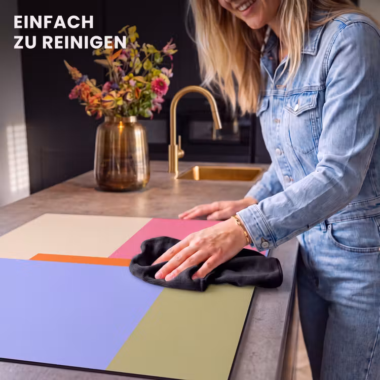 Herdabdeckplatte - Zusammenfassung – Geometrie – Kunst – Modern – Farbenfroh — 6