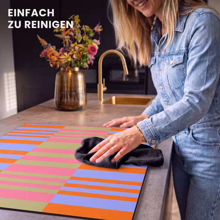 Herdabdeckplatte - Zusammenfassung – Muster – Geometrisch – Farbenfroh – Modern — 6