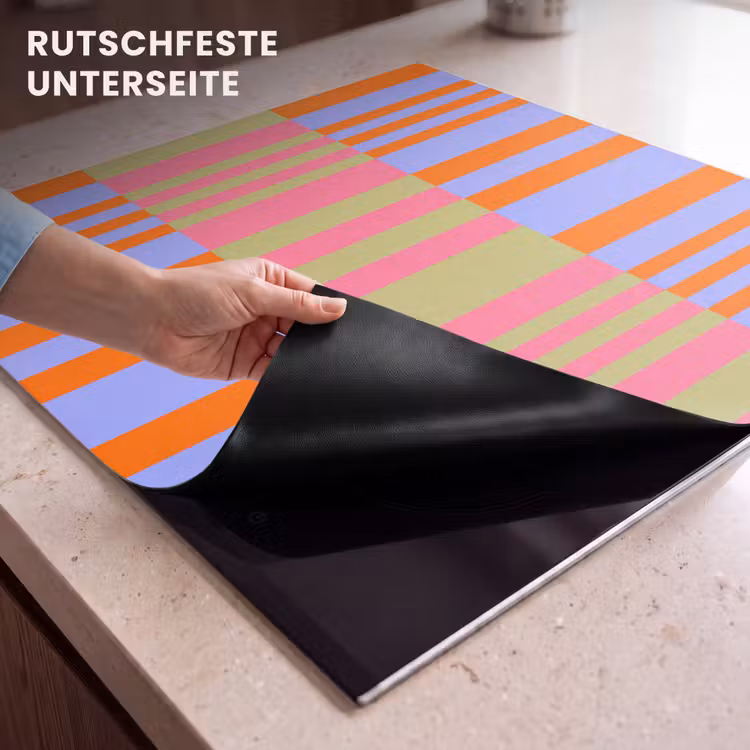 Herdabdeckplatte - Zusammenfassung – Muster – Geometrisch – Farbenfroh – Modern — 9