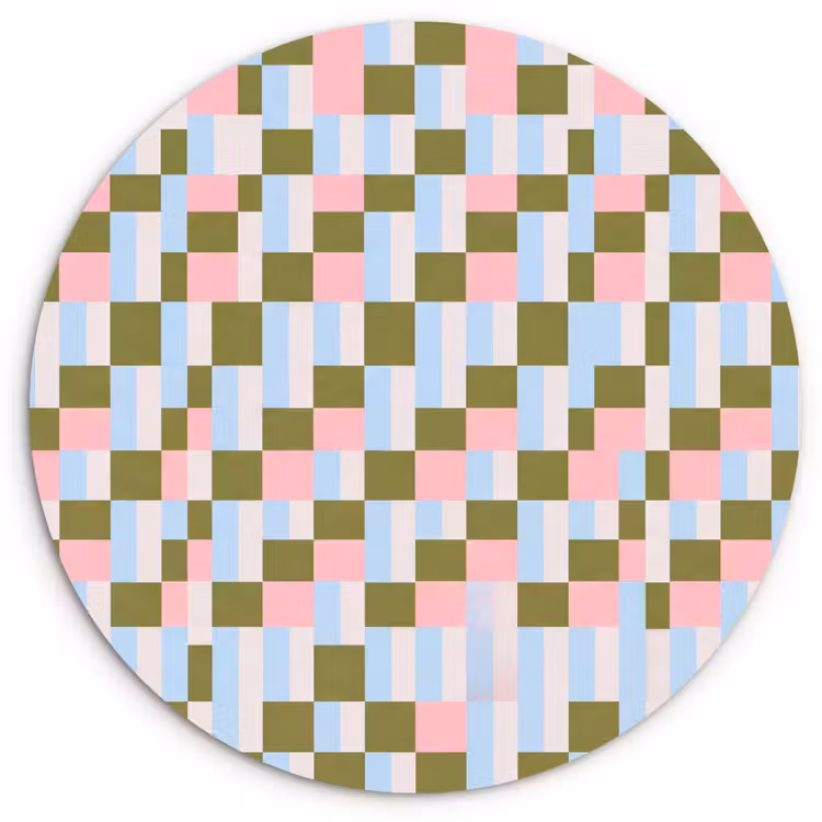 Forexbild Rund - Muster – Geometrisch – Abstrakt – Farbenfroh – Modern — 1