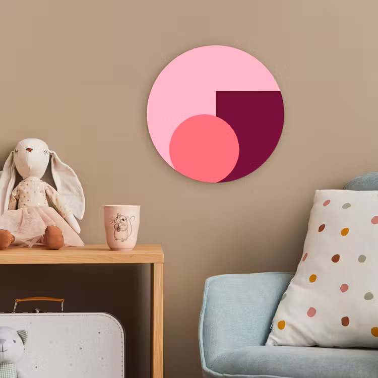 Forexbild Rund - Zusammenfassung – Formen – Rosa – Modern – Design — 5