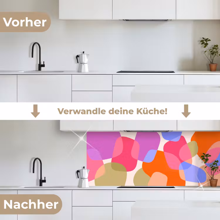 Küchenrückwand - Zusammenfassung – Formen – Modern – Farbenfroh — 3