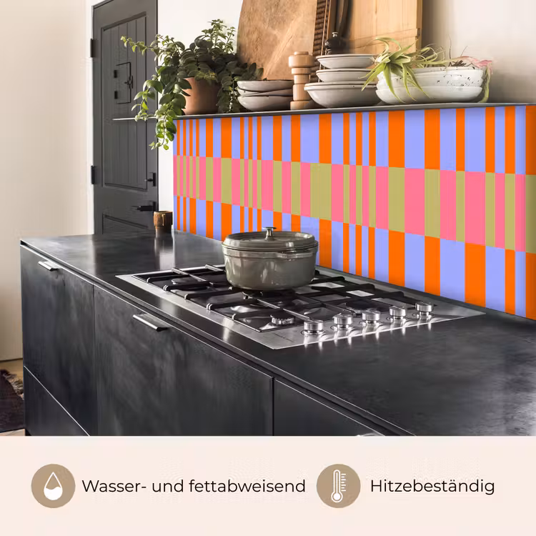 Küchenrückwand - Zusammenfassung – Muster – Geometrisch – Farbenfroh – Modern — 5