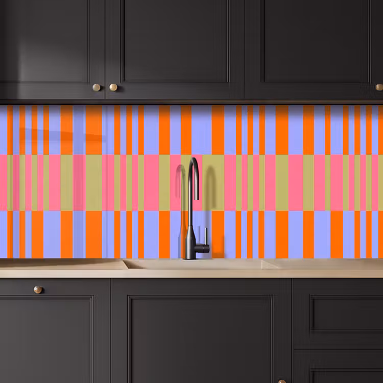 Küchenrückwand - Zusammenfassung – Muster – Geometrisch – Farbenfroh – Modern — 6