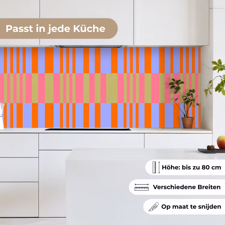 Küchenrückwand - Zusammenfassung – Muster – Geometrisch – Farbenfroh – Modern — 7