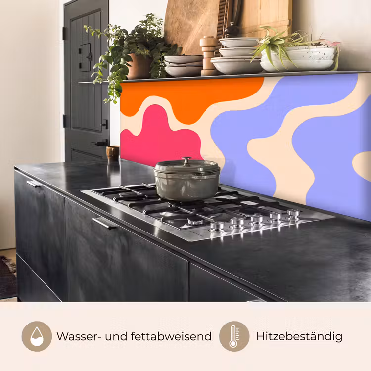 Küchenrückwand - Zusammenfassung – Organische Formen – Design – Modern – Farbenfroh — 5