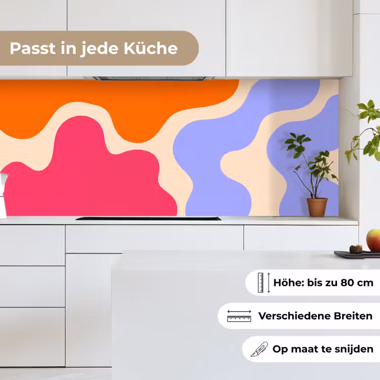 Küchenrückwand - Zusammenfassung – Organische Formen – Design – Modern – Farbenfroh — 7