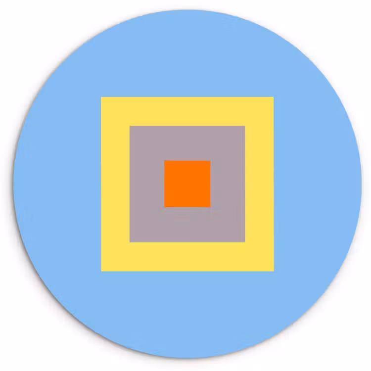 Forexbild Rund - Abstrakt – Geometrisch – Farbenfroh – Modern – Formen — 1