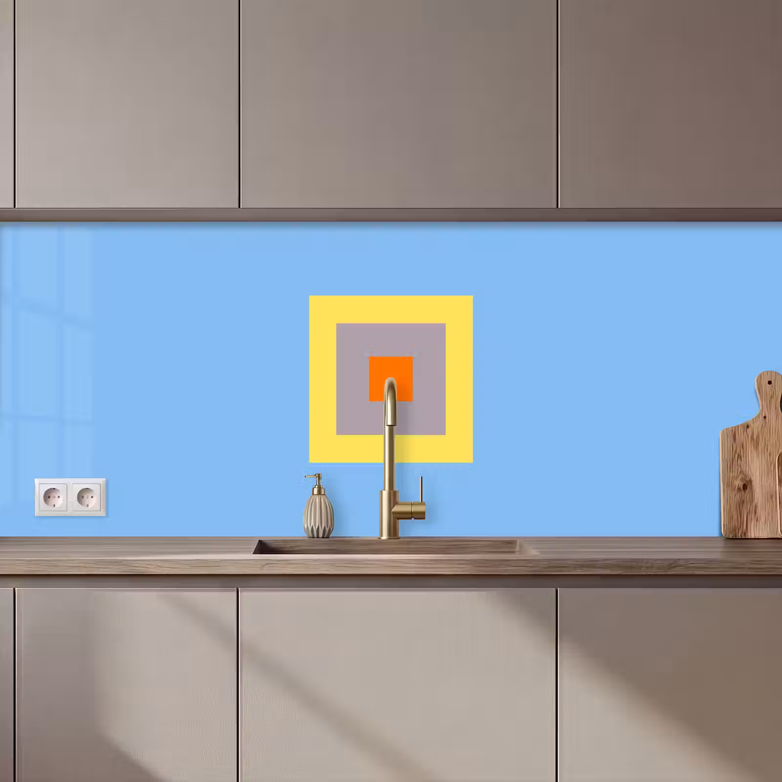 Küchenrückwand - Abstrakt – Geometrisch – Farbenfroh – Modern – Formen — 1