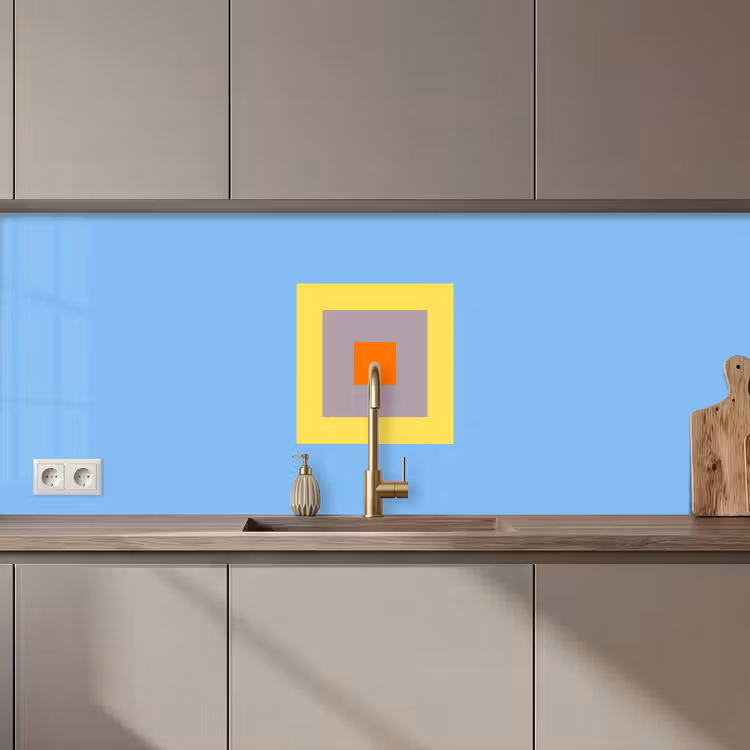 Küchenrückwand - Abstrakt – Geometrisch – Farbenfroh – Modern – Formen — 1