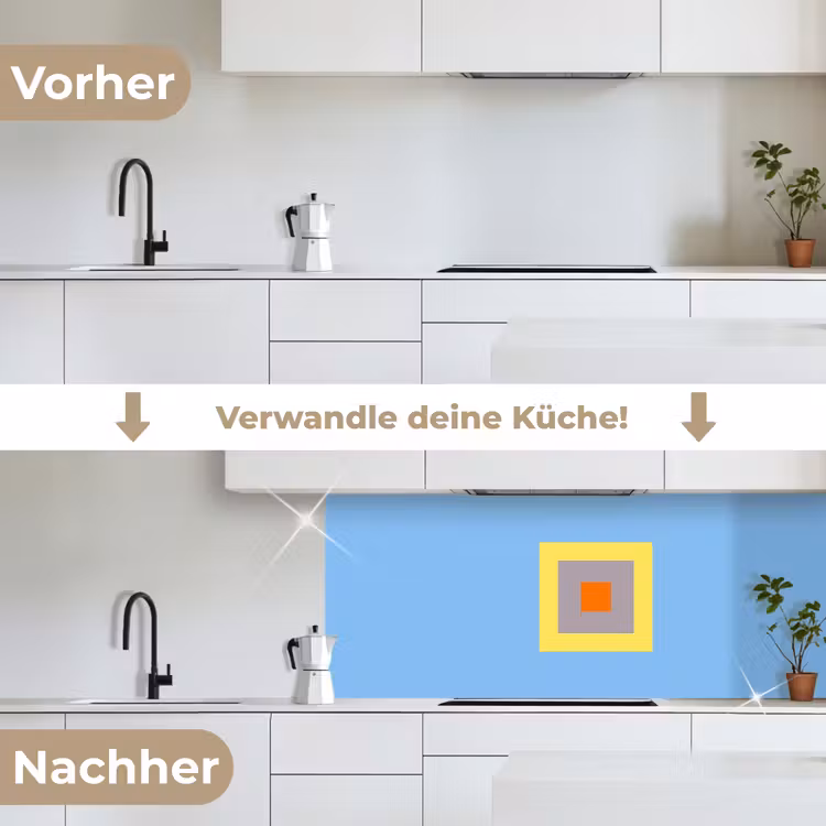 Küchenrückwand - Abstrakt – Geometrisch – Farbenfroh – Modern – Formen — 3