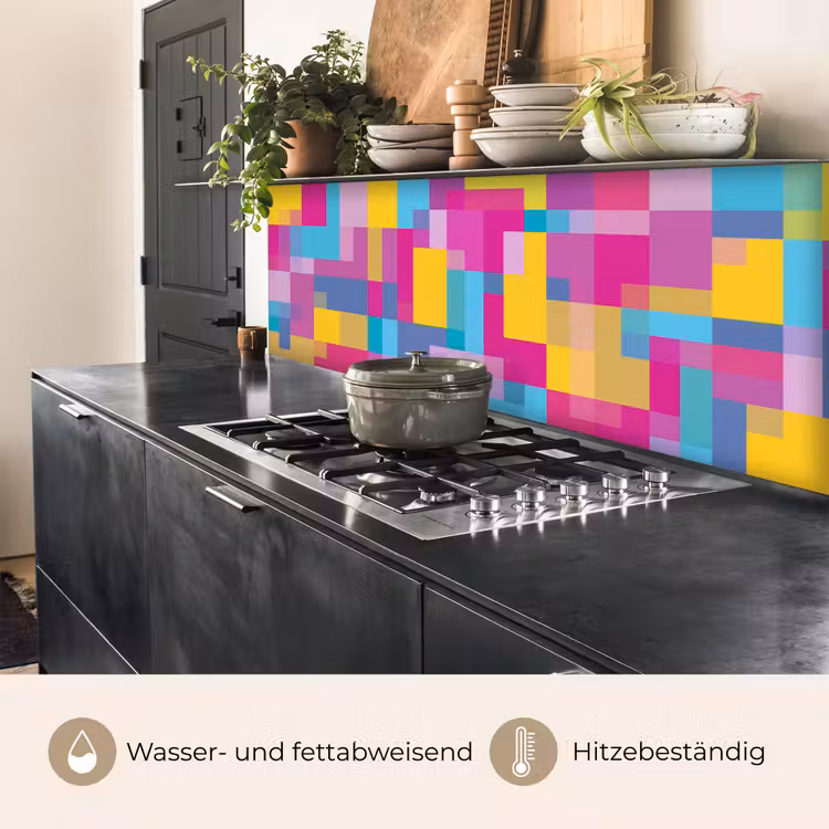 Küchenrückwand - Abstrakt – Geometrisch – Kunst – Farbenfroh – Modern — 5