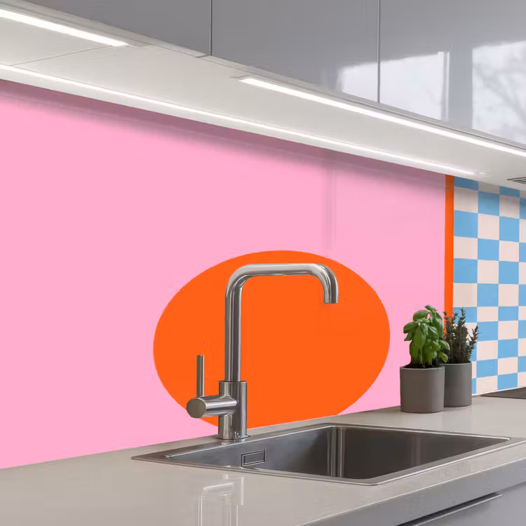 Küchenrückwand - Zusammenfassung – Formen – Geometrisch – Modern – Farbenfroh — 2
