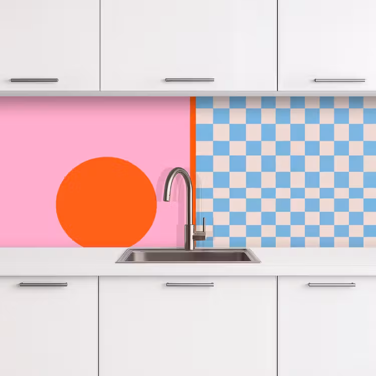 Küchenrückwand - Zusammenfassung – Formen – Geometrisch – Modern – Farbenfroh — 4