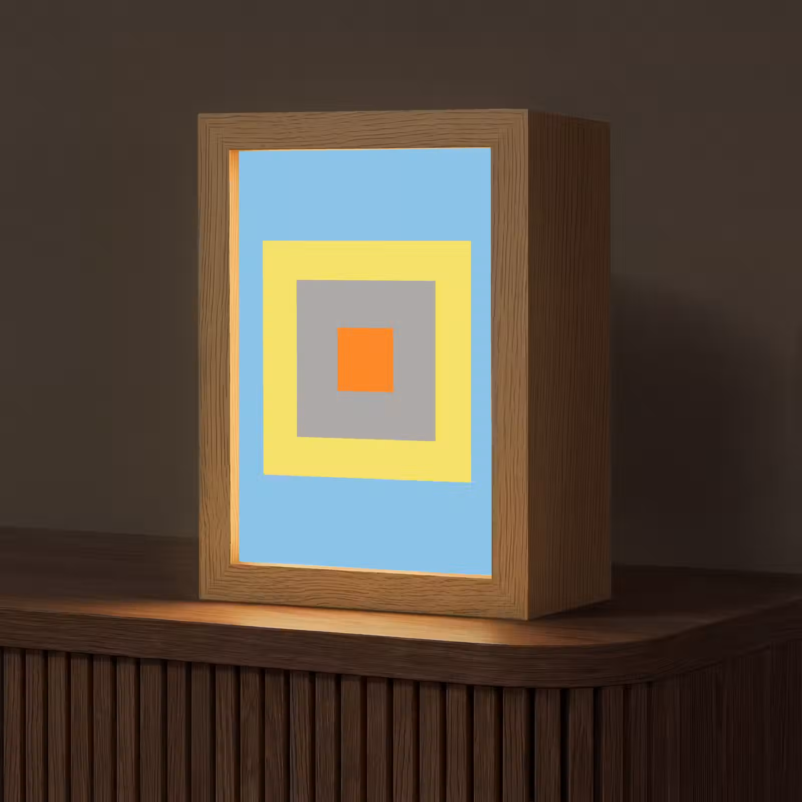 Personalisierte Lightbox - Abstrakt – Geometrisch – Farbenfroh – Modern – Formen — 1