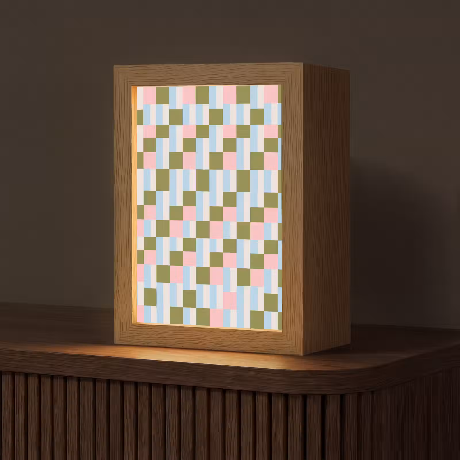 Personalisierte Lightbox - Muster – Geometrisch – Abstrakt – Farbenfroh – Modern — 1